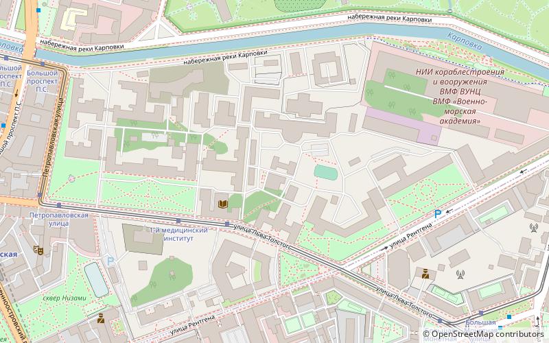 First Pavlov State Medical University of St. Petersburg location map