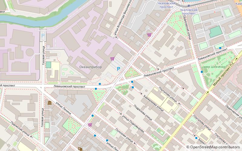 Distrito de Petrogradsky location map
