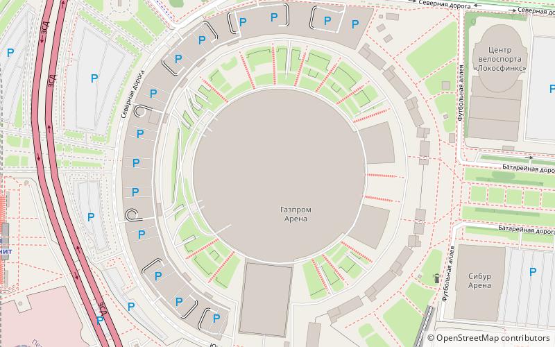Gazprom-Arena location map