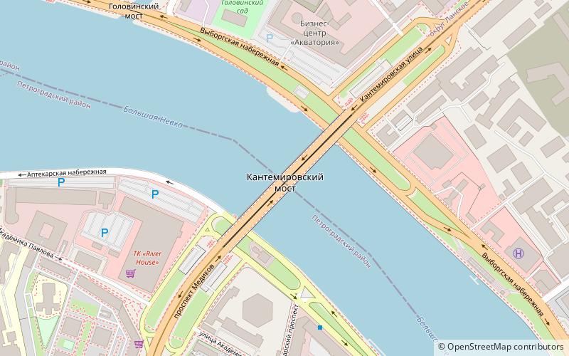 Kantemirovsky Bridge location map