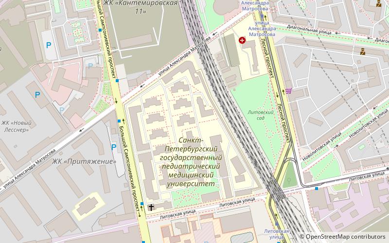 Saint Petersburg State Pediatric Medical University location map