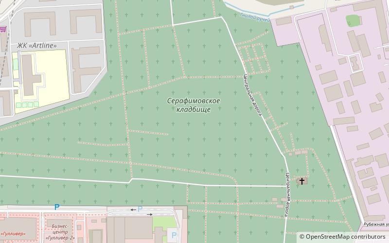 Serafimovskoe Cemetery location map