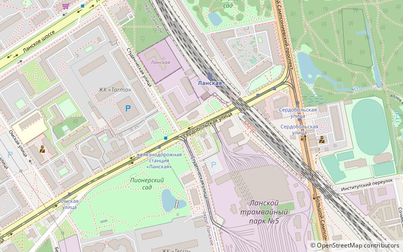 lansky station overpass sankt petersburg location map