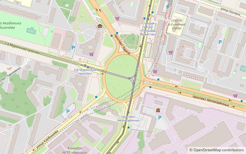 Muzhestva Square location map