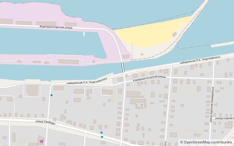 Belozersky Canal location map