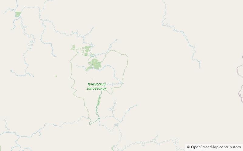 Tunguska-Ereignis location map
