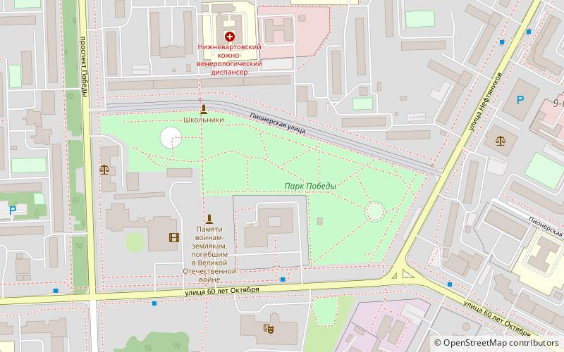 victory park nizhnevartovsk location map