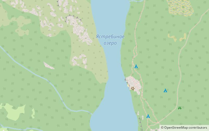 Lake Yastrebinoye location map