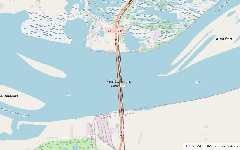 Yugra Bridge location map