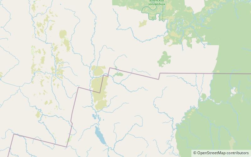 Pechora-Ilych Nature Reserve location map