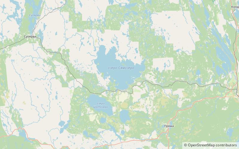 Sjamosero location map