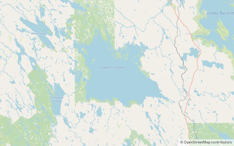 Lake Segozero location map
