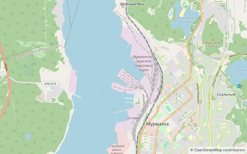 Port of Murmansk location map