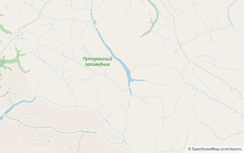 Putoranskij zapovednik location map