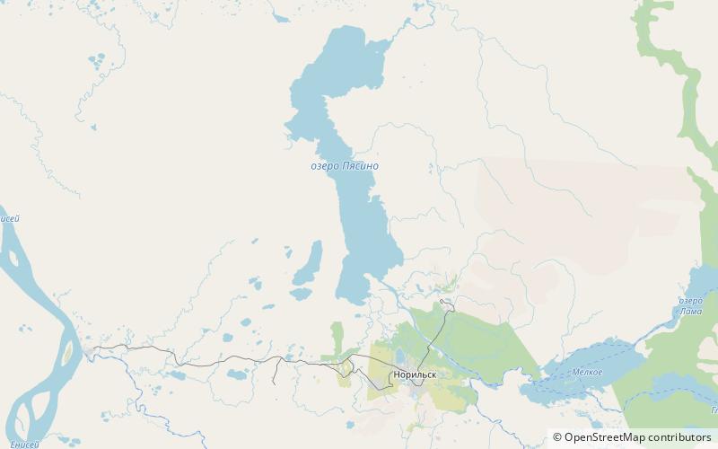 Lake Pyasino location map