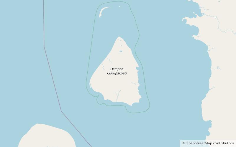 isla sibiriakov reserva natural gran artico location map