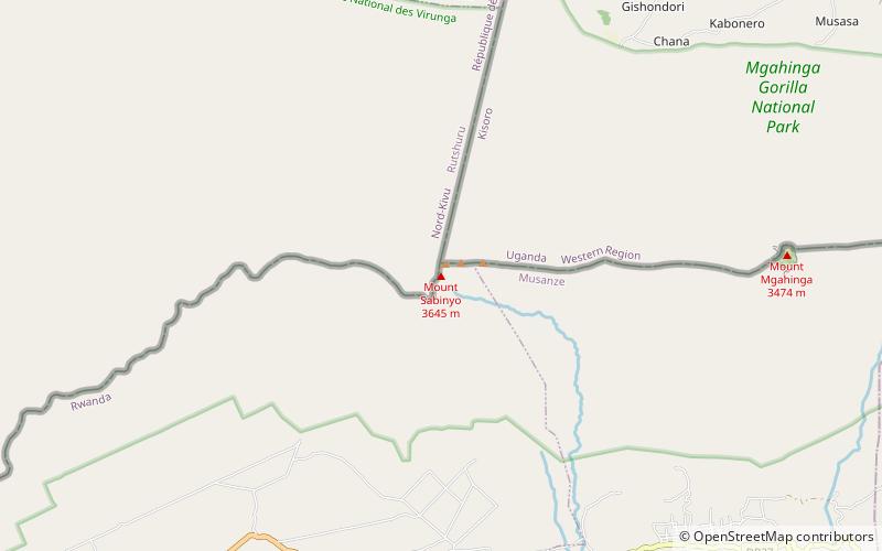 Mount Sabinyo location map