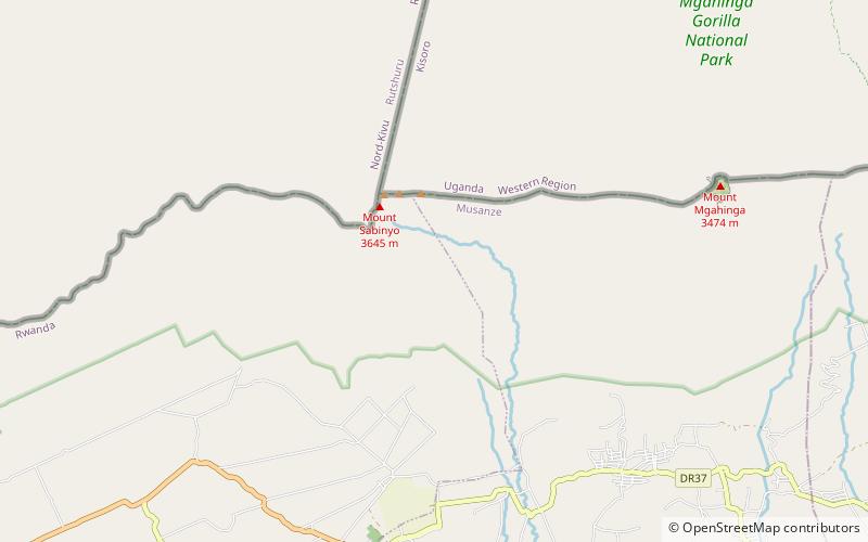 Monte Sabyinyo location map
