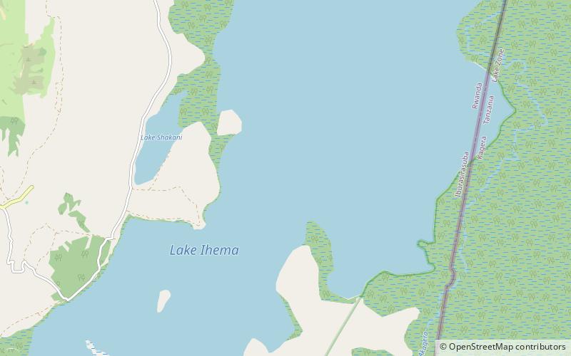 lake ihema parque nacional de akagera location map