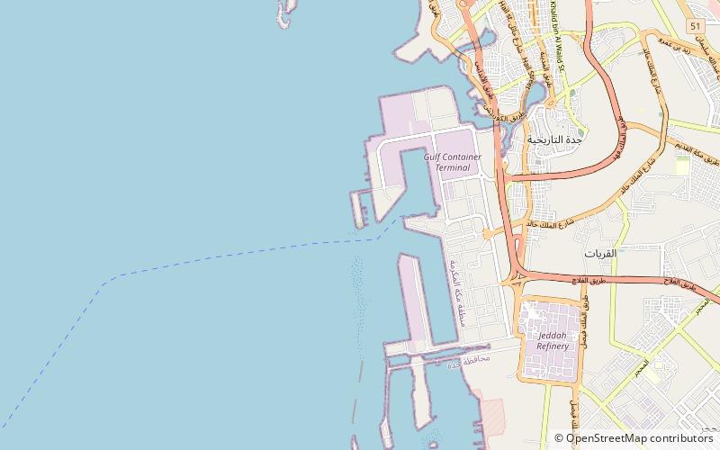 Jeddah Light location map
