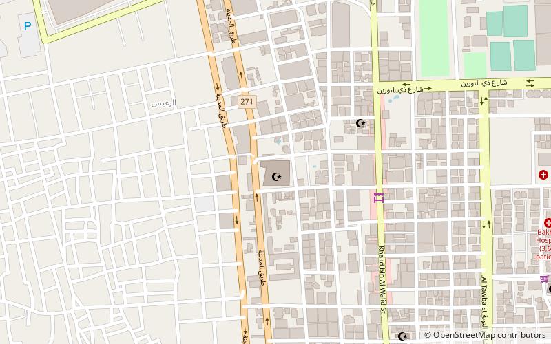 Mosquée du roi Saoud location map