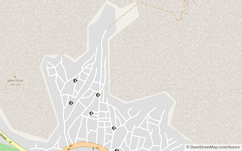 Uhud location map