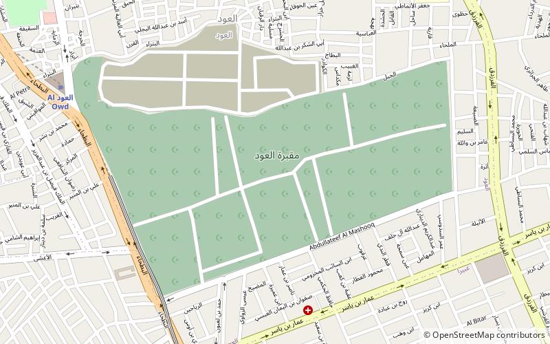 al oud cemetery riyadh location map