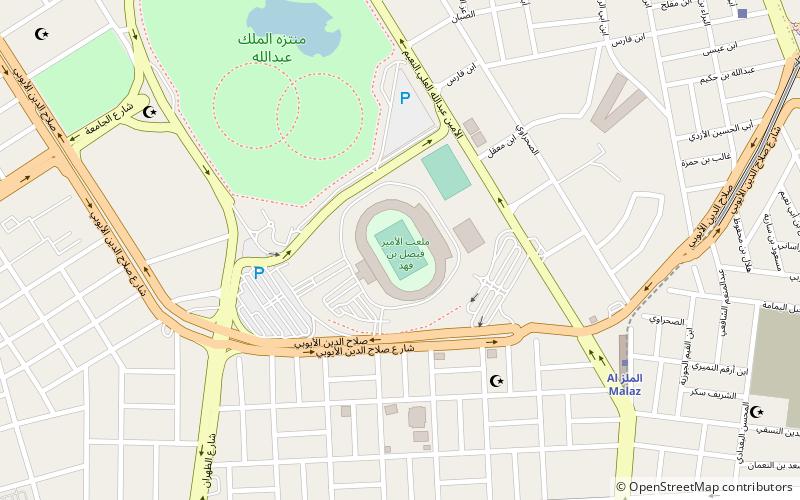 Prince Faisal bin Fahd Stadium location map