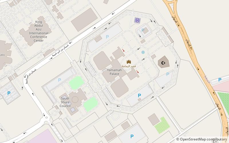 Yamama-Palast location map