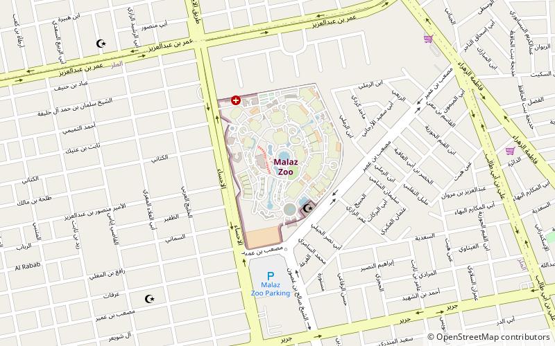 Riyadh Zoo location map