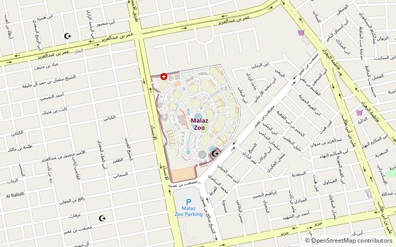 Malaz Zoo location map