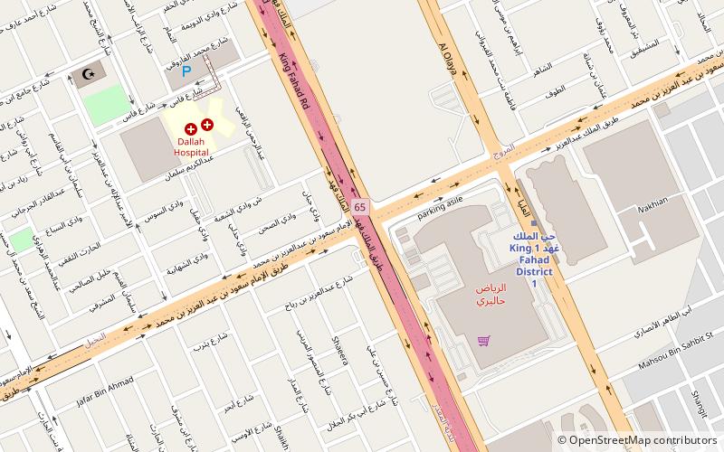 King Fahd Road location map