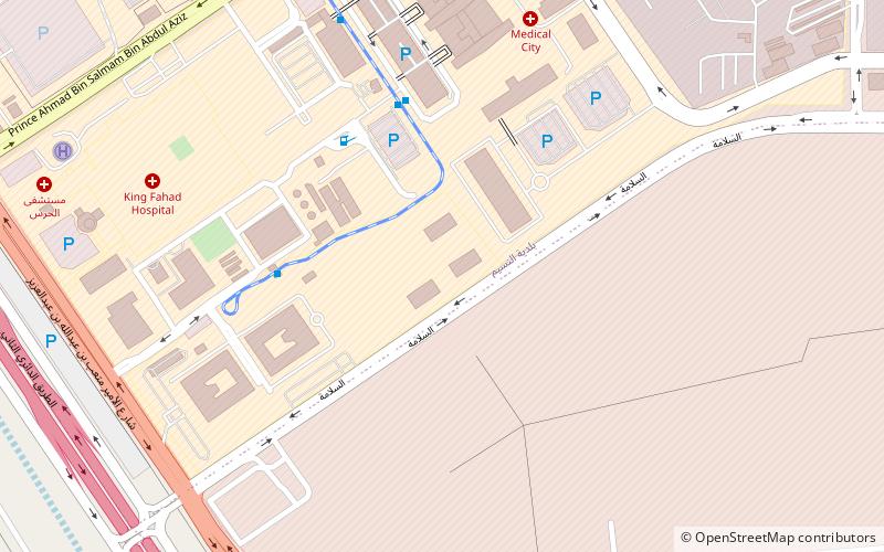 King Saud bin Abdulaziz University for Health Sciences location map
