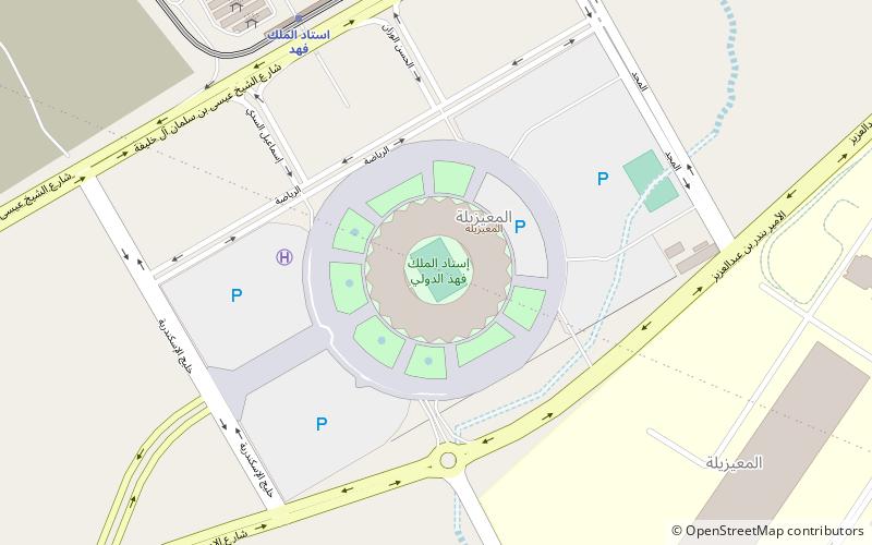 King Fahd International Stadium location map
