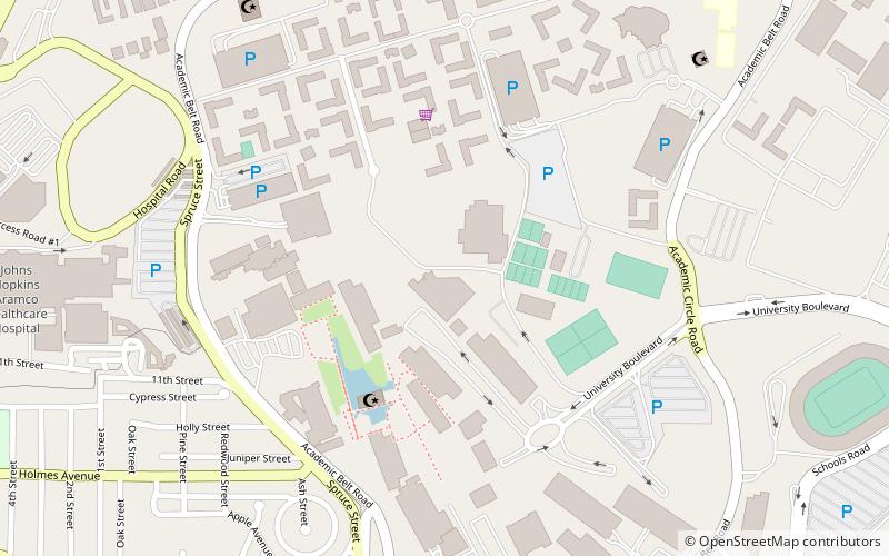 King Fahd University of Petroleum and Minerals location map