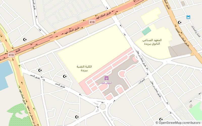 buraidah college of technology burajda location map