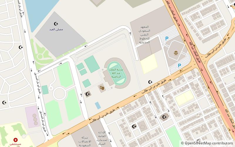 King Abdullah Sport City Stadium location map