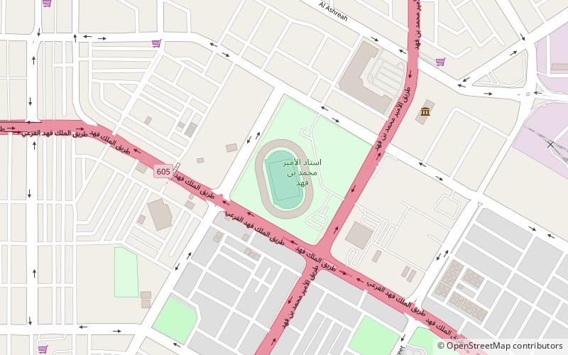 Prince Mohamed bin Fahd Stadium location map