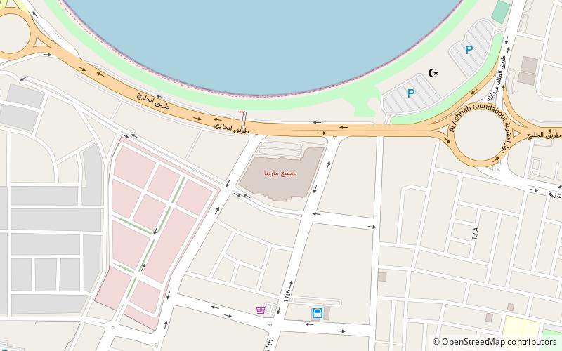marina mall ad dammam location map