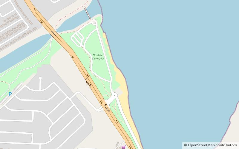 nakheel beach al dzubajl location map