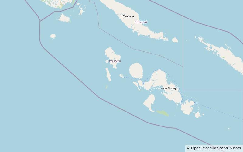 ghizo island location map