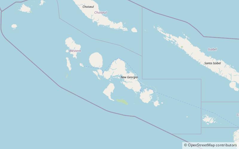 bairoko harbor wyspa nowa georgia location map