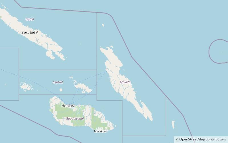 mount kalourat malaita location map