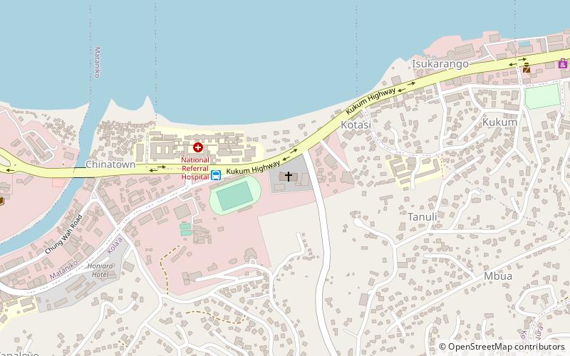 cathedral church of st barnabas honiara location map