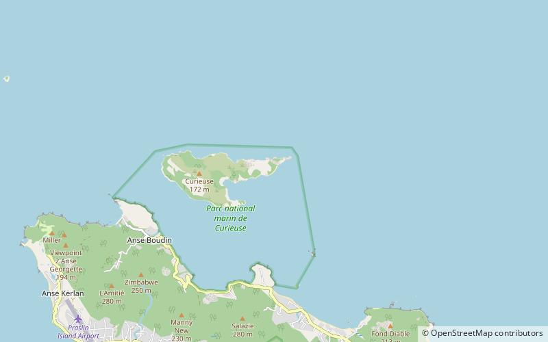 grand anse curieuse island location map