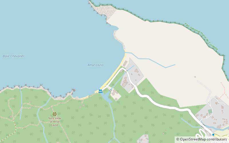 Anse Lazio location map