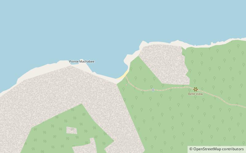 anse mondon wyspa silhouette location map