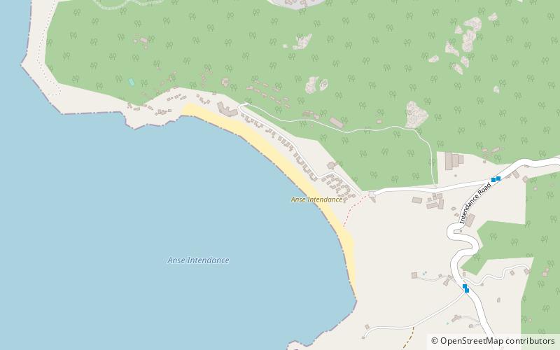 anse intendance wyspa mahe location map