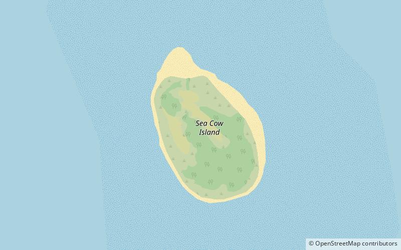 Isla Sea Cow location map