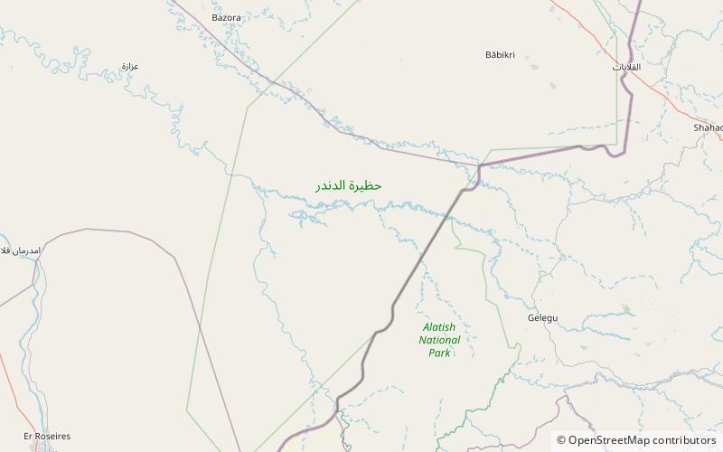 Dinder National Park location map